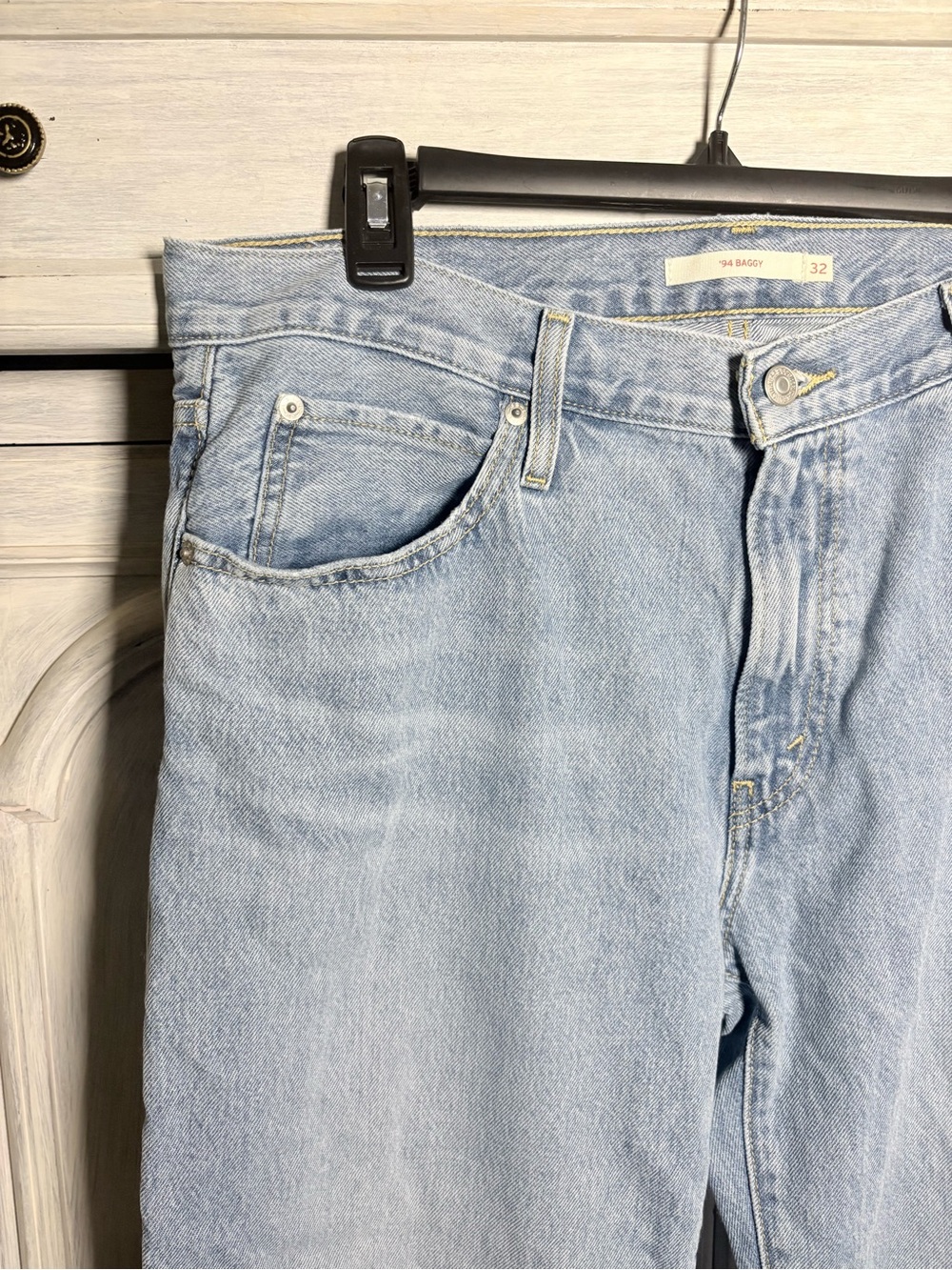 Levi’s ‘94 Baggy Jeans Riveting Wash Cool Girl Relaxed Everyday Effortless - Picture 7 of 12